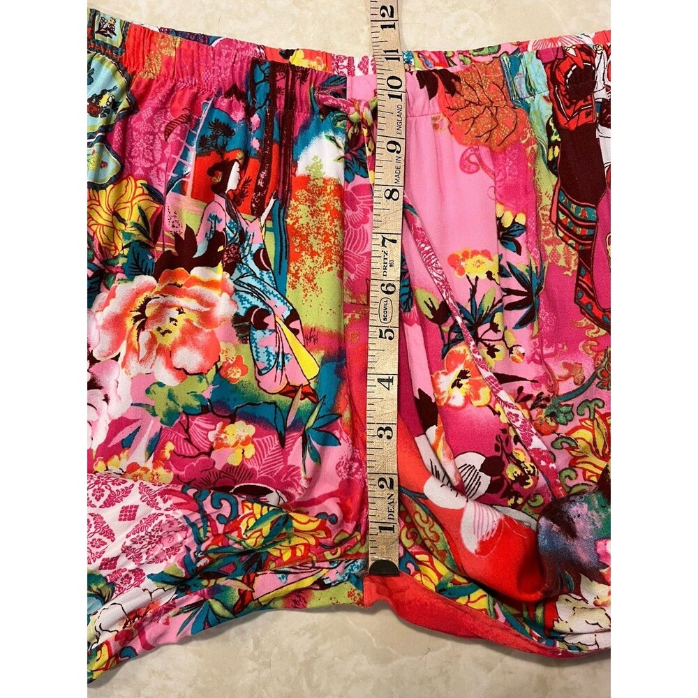 Natori Women’s PJ Set  Sz L Stunning Asian Floral Light  Loose Fit Pajama - Picture 11 of 15